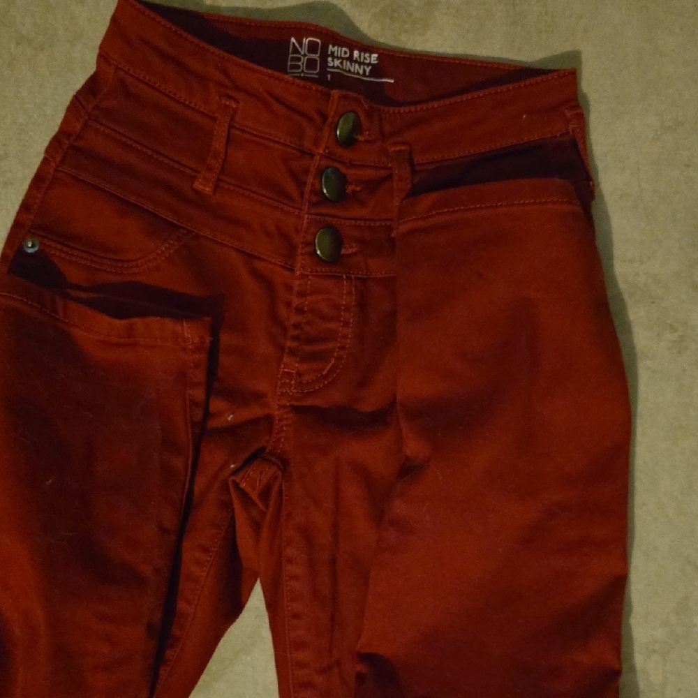 NOBO Red Skinny Jeans